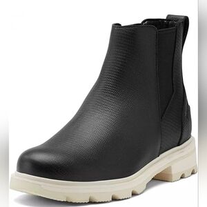 NWOT, SOREL Lennox Chelsea Rain Boot, Waterproof Leather Boots, Women's 6​